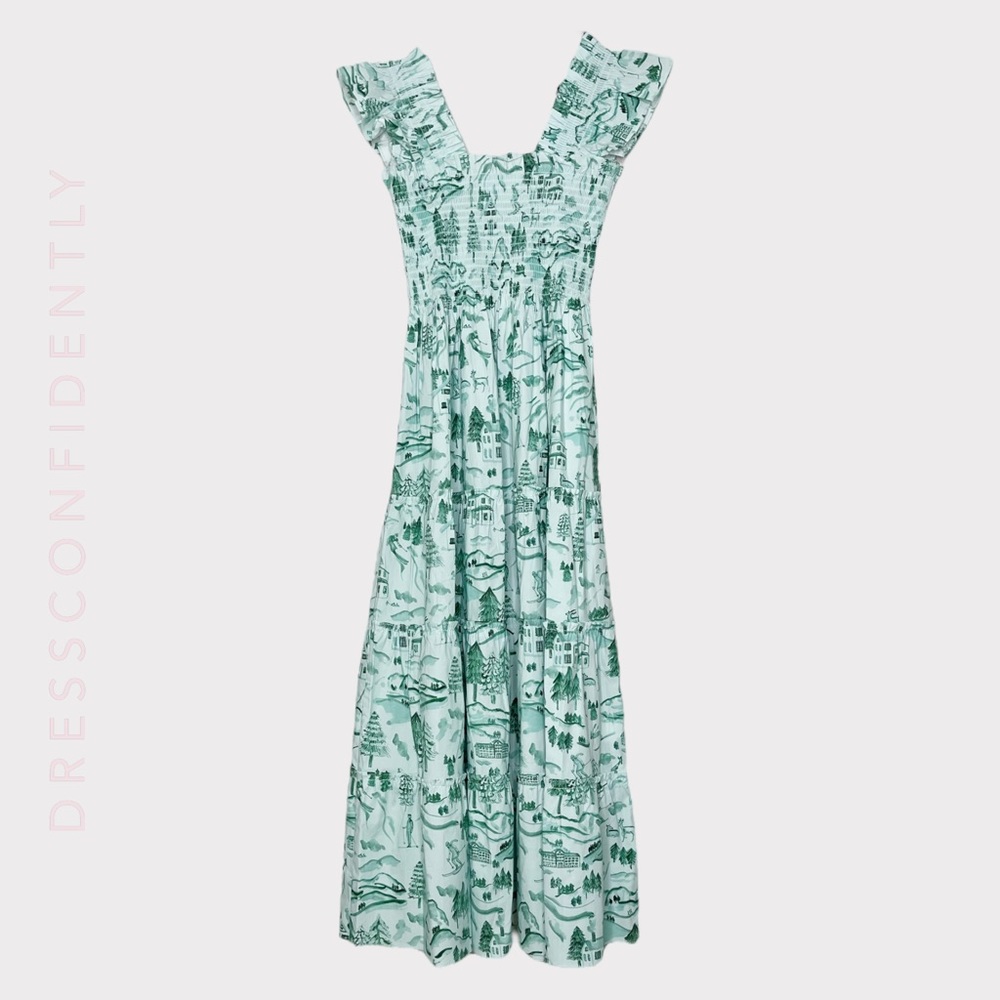 HILL HOUSE Ellie Midi Dress - Ski Chalet - Picture 8 of 12